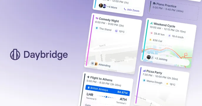 Daybridge OG card, minimal, light-mode, cool