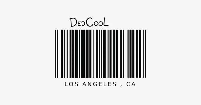 Dedcool OG card, minimal, monochrome, light