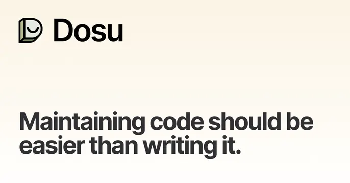 Dosu OG card, minimal, light-mode, light
