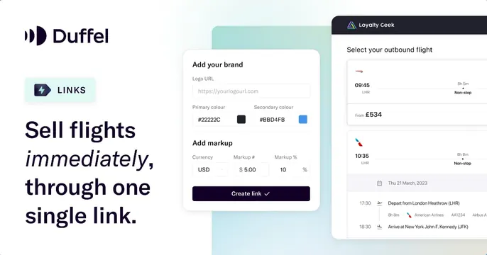 Duffel OG card, minimal, light-mode, light