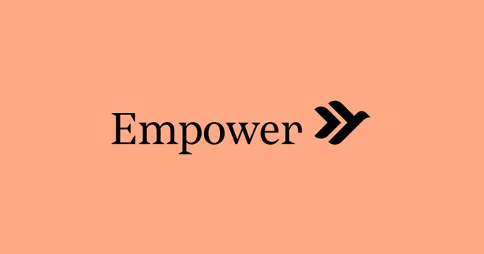 Empower OG card, minimal, light-mode, warm