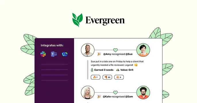 Evergreen OG card, light-mode, illustrated, light