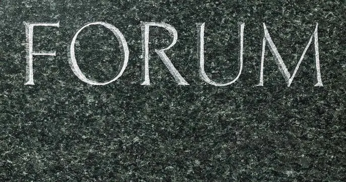 Forum OG card, minimal, luxury, dark
