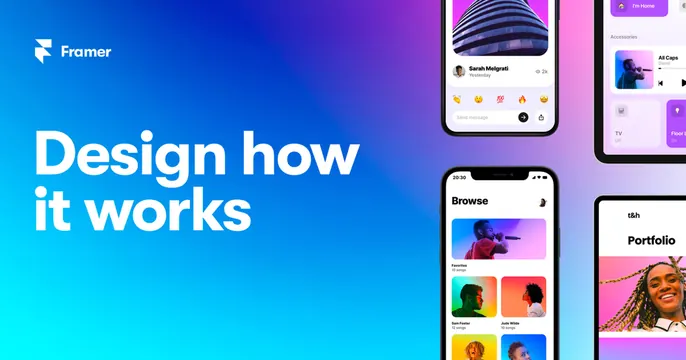 Framer OG card, gradient-heavy, light-mode, gradient