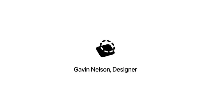 Gavin Nelson OG card, minimal, light-mode, light