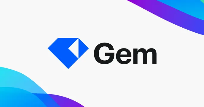 Gem OG card, minimal, light-mode, light