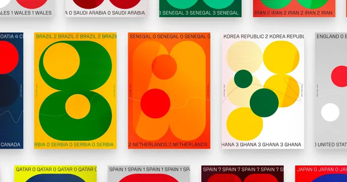 Gencup OG card, swiss, maximalist, vibrant