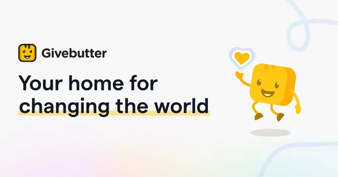 Givebutter OG card, light-mode, minimal, light