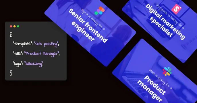 Glitterly OG card, dark-mode, technical, dark