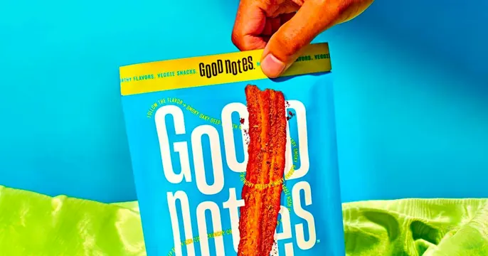 Good Notes OG card, photographic, maximalist, vibrant
