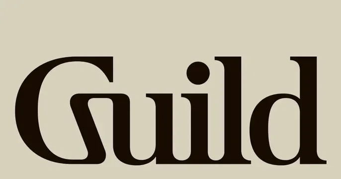 Guild OG card, minimal, editorial, muted