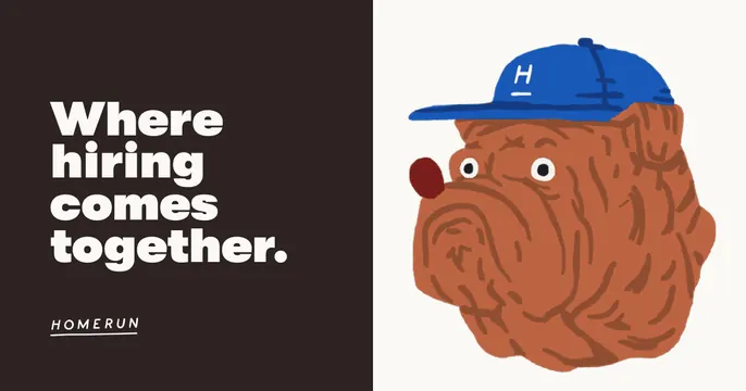 Homerun OG card, playful, illustrated, warm