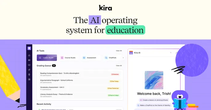 Kira OG card, light-mode, playful, light
