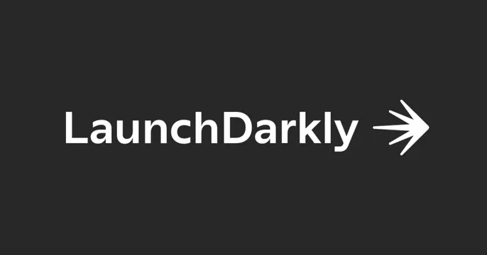 LaunchDarkly OG card, minimal, dark-mode, dark