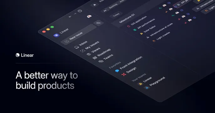 Linear OG card, dark-mode, minimal, dark
