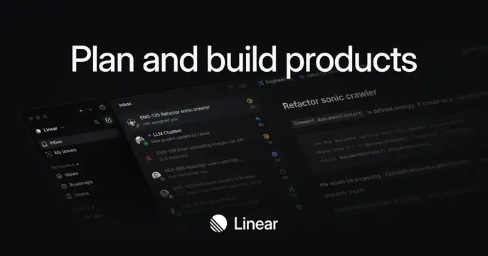 Linear OG card, dark-mode, minimal, dark