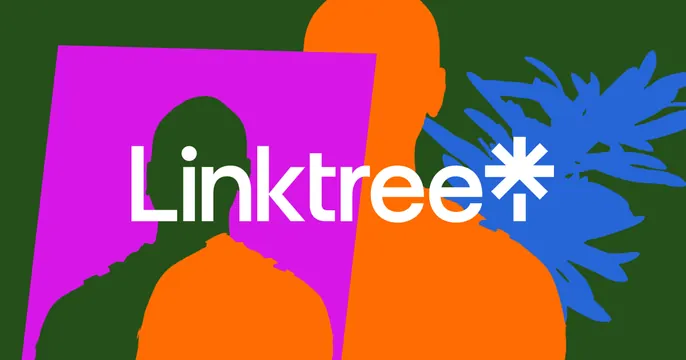 Linktree OG card, light-mode, maximalist, vibrant