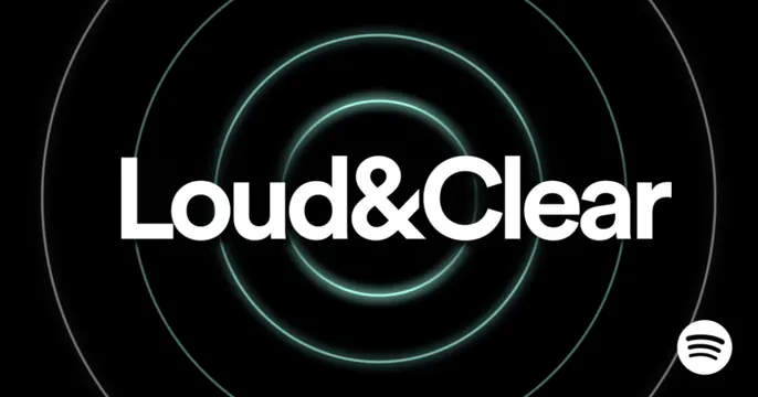 Loud And Clear OG card, dark-mode, minimal, dark
