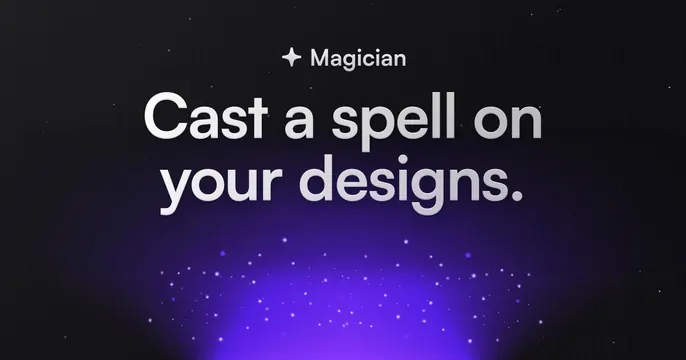Magician OG card, dark-mode, minimal, dark