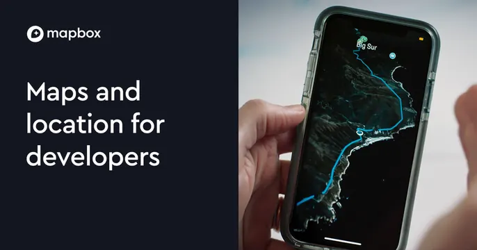 Mapbox OG card, dark-mode, minimal, dark