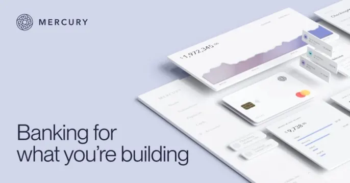 Mercury OG card, minimal, corporate-clean, light