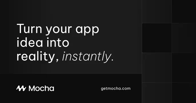 Mocha OG card, dark-mode, minimal, dark