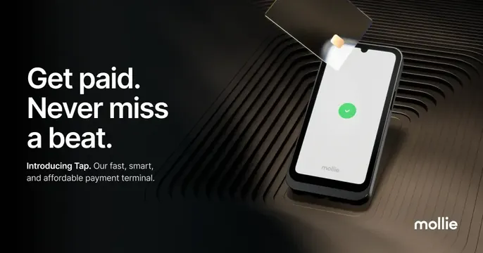 Mollie OG card, dark-mode, 3d-render, dark