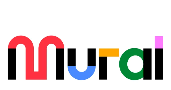 Mural OG card, minimal, playful, light
