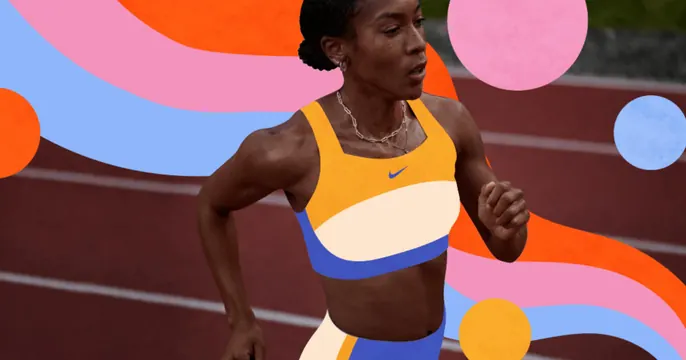 Nike Purpose OG card, photographic, playful, vibrant