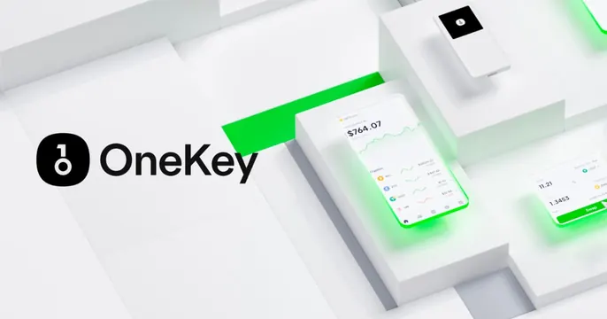 Onekey OG card, minimal, 3d-render, light