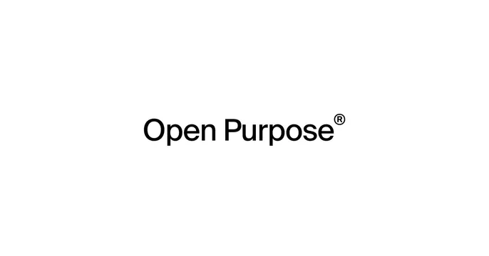 Open Purpose OG card, minimal, swiss, light