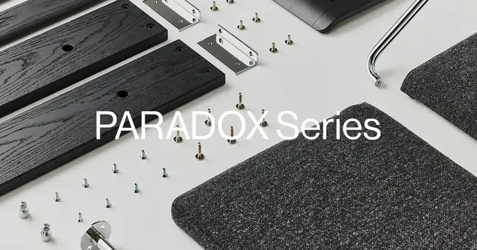 Paradox Series OG card, minimal, photographic, light