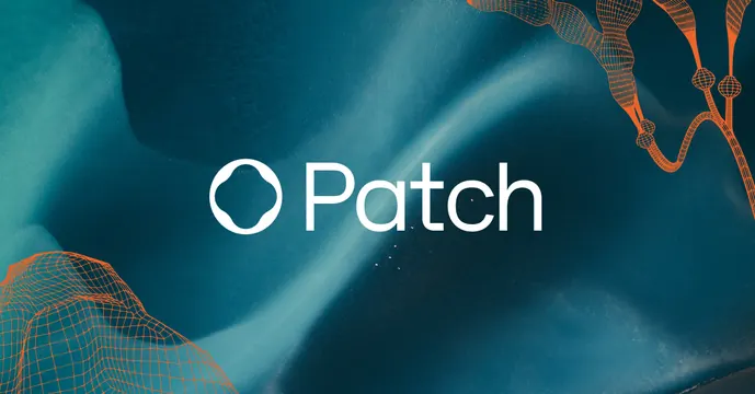 Patch OG card, dark-mode, organic, dark