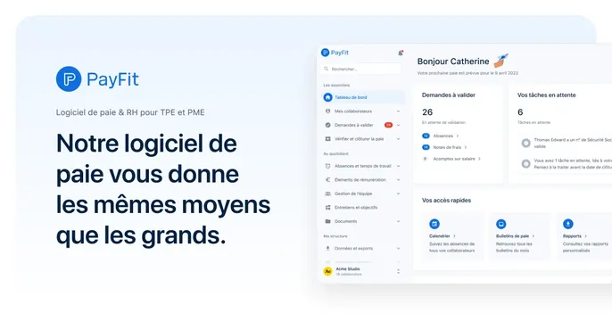 PayFit OG card, corporate-clean, light-mode, light