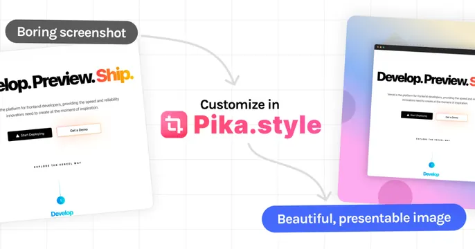 Pika OG card, minimal, light-mode, light