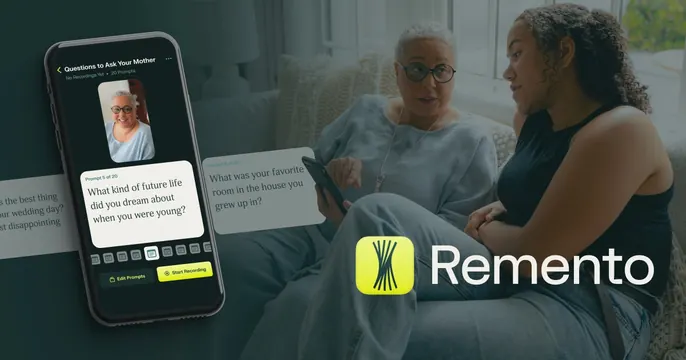 Remento OG card, light-mode, photographic, light
