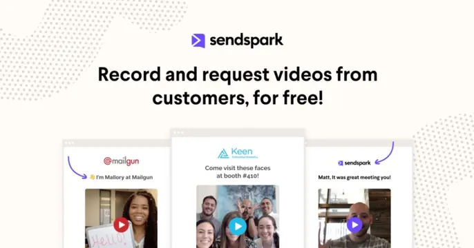 Sendspark OG card, light-mode, minimal, light