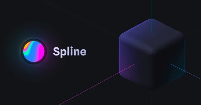 Spline OG card, dark-mode, 3d-render, dark