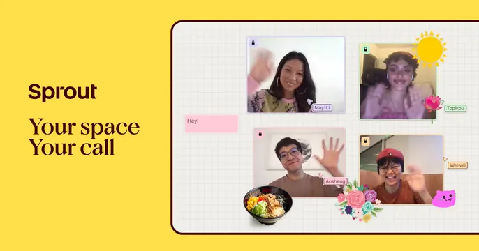 Sprout OG card, light-mode, playful, vibrant