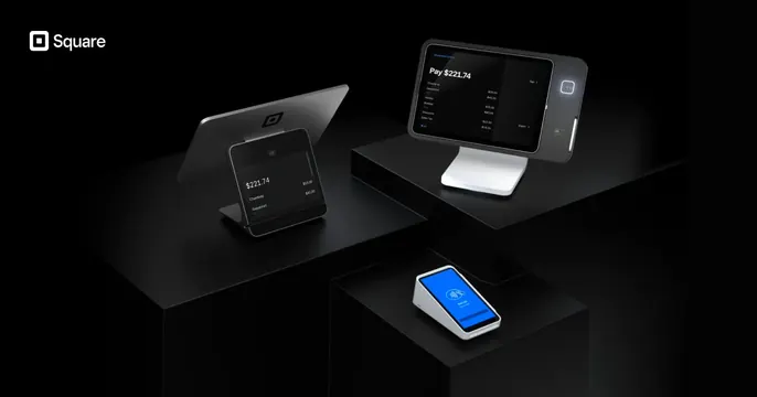 Square OG card, dark-mode, 3d-render, dark