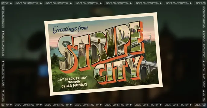 Stripe Bfcm OG card, retro, photographic, warm