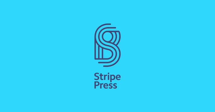 Stripe Press OG card, minimal, light-mode, vibrant