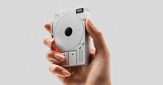 Teenage Engineering OG card, minimal, photographic, light