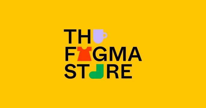 The Figma Store OG card, minimal, playful, vibrant