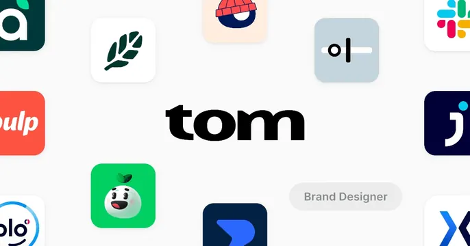 Tom Dimajo OG card, minimal, playful, light