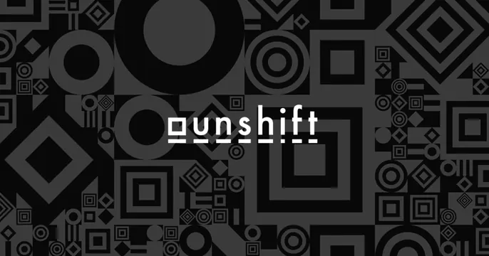 Unshift OG card, monochrome, technical, dark
