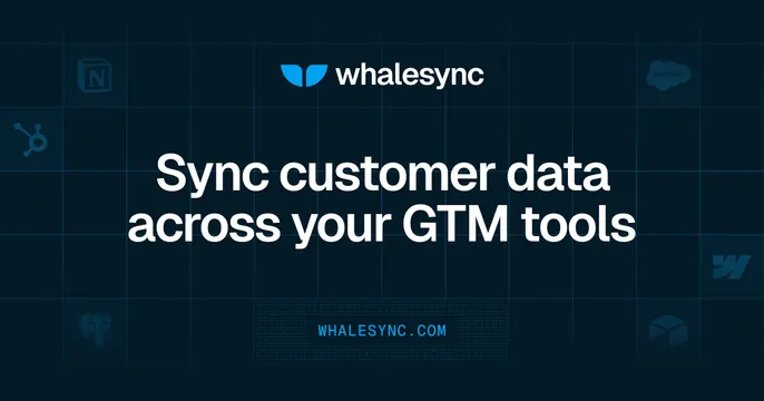 Whalesync OG card, dark-mode, minimal, dark