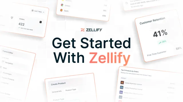 Zellify OG card, light-mode, minimal, light