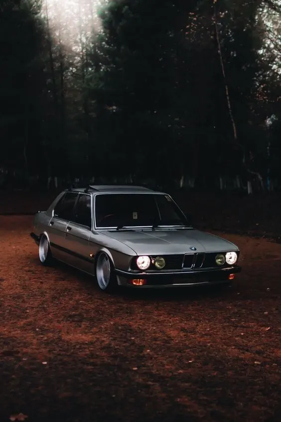 Moody Forest Sedan, photographic, dark-mode, dark