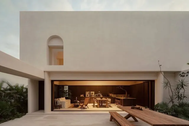Minimal Courtyard Residence, minimal, photographic, light
